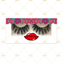summer promotion 100% mink lashes with paper box  low shipment cost